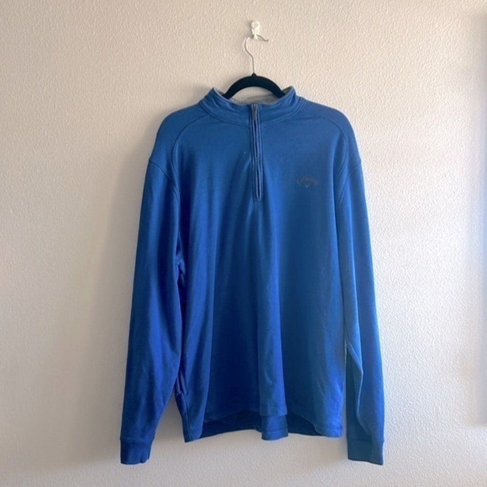 Callaway Blue Quarter Zip Sweater